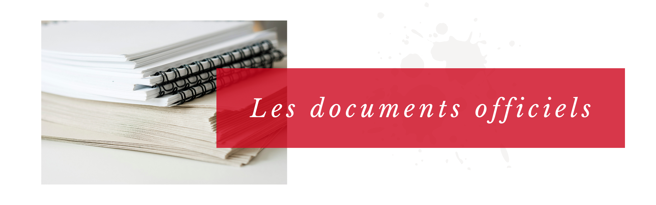 Les documents officiels