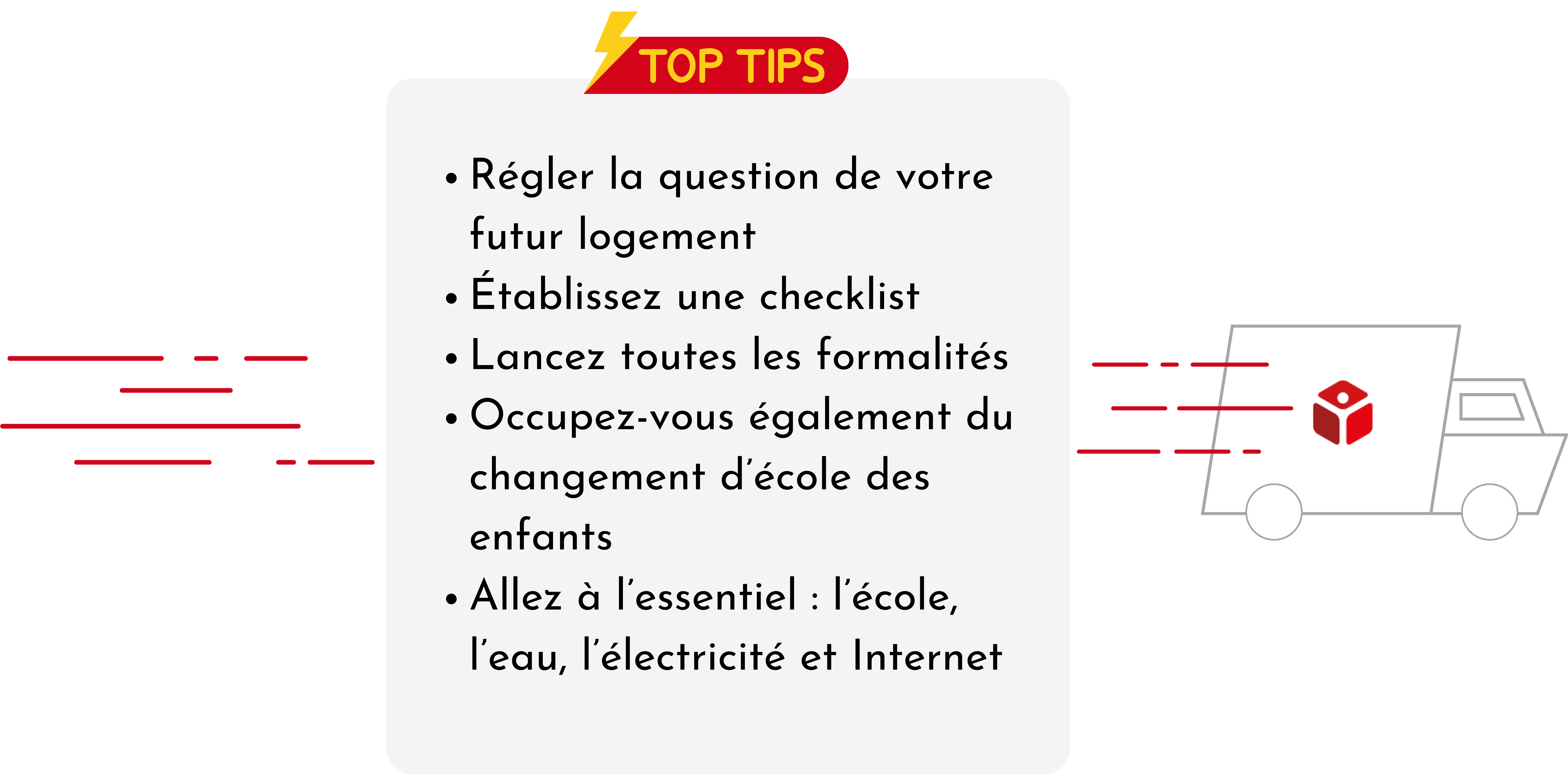 déménager rapidement
