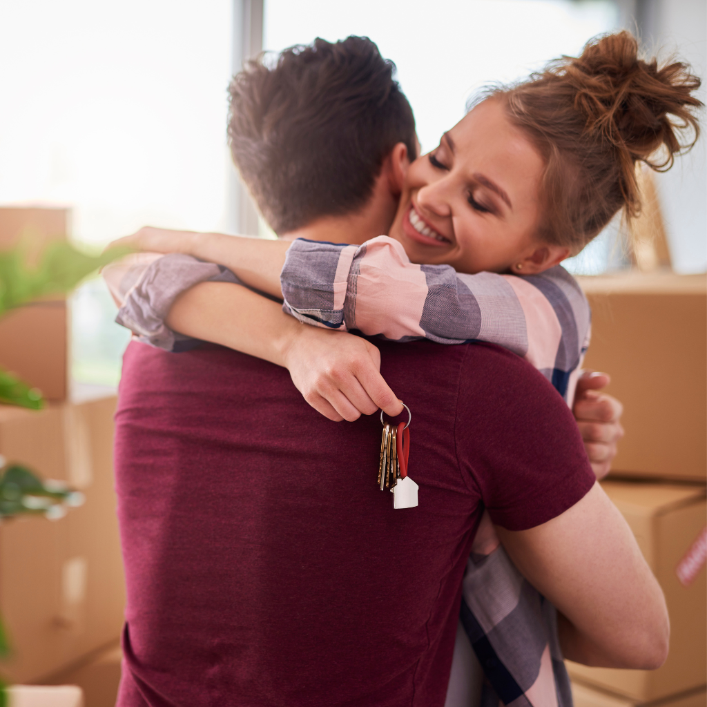 Un couple qui déménage